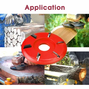 

6 Teeth Wood Carving Disc Milling Cutter Polishing Tea Trays Woodworking Opening Aperture Angle Grinder Power Tool Accessories