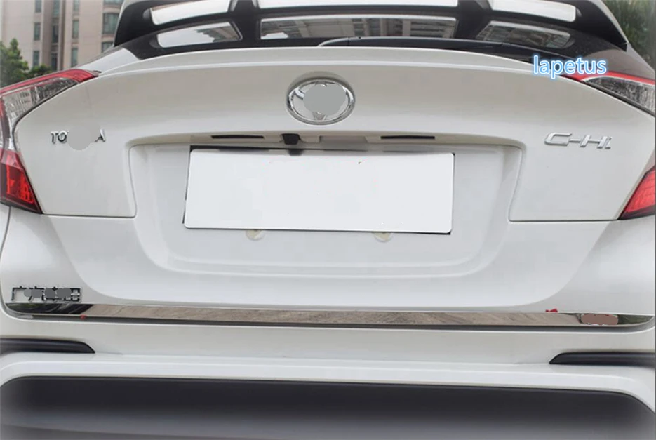Rear Trunk Tailgate Boot Lower Edge Door Decoration Overlay Strip Streamer Lid Cover Trim Fit For Toyota C-HR CHR 2016 - 2020 Rear Trunk Tailgate Boot Lower Edge Door Decoration Overlay Strip Streamer Lid Cover Trim Fit For Toyota C-HR CHR 2016 - 2020