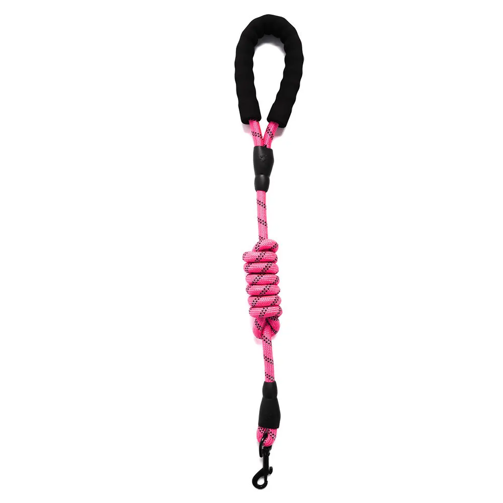 Pink Petrainer 1,5 м светоотражающий собачий поводок, нейлоновый собачий поводок, поводок для прогулок и бега, тренировочный ремень - Цвет: Pink