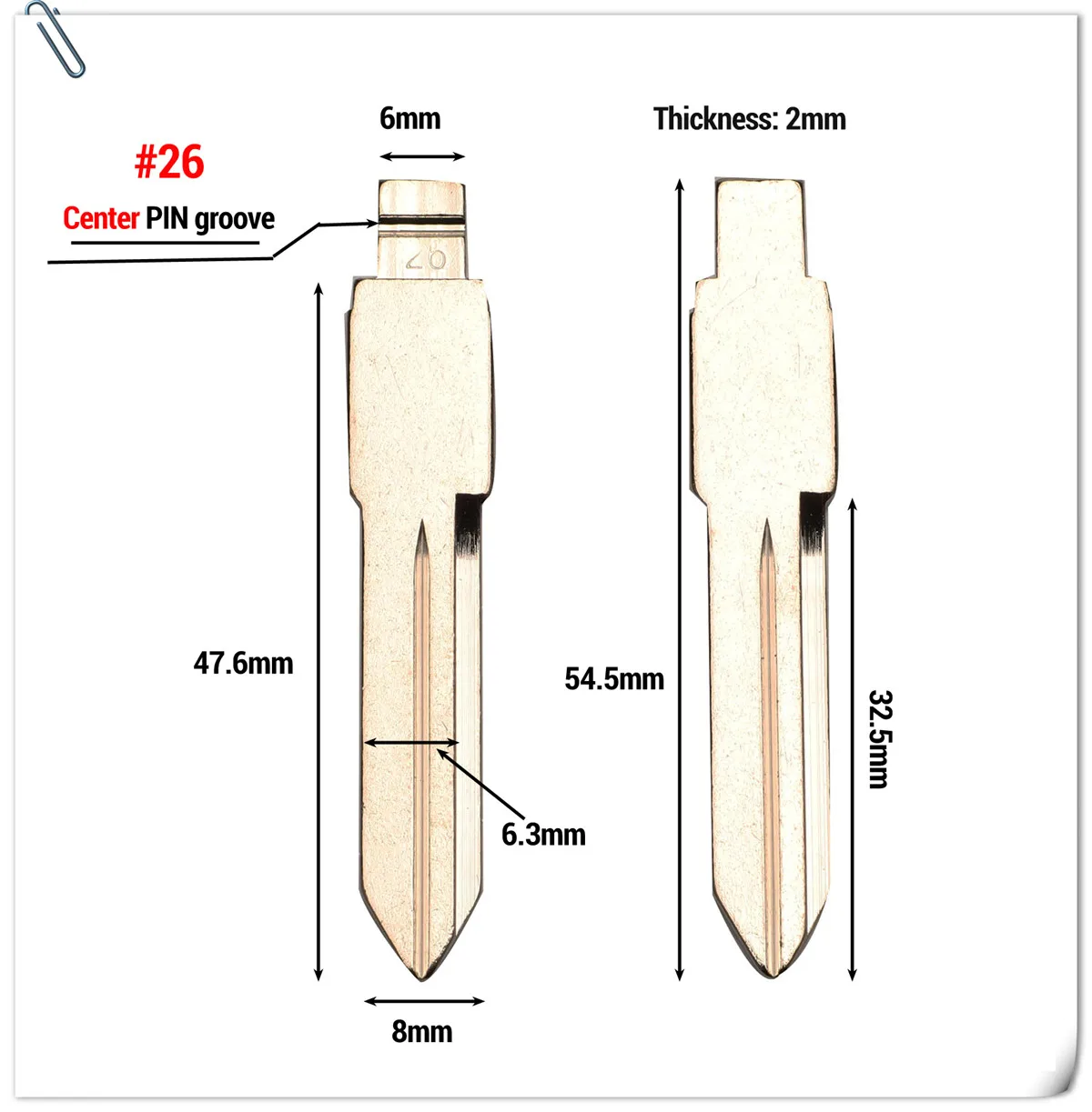 Jingyuqin#03 22 26 71 61 87 NO.22 полотно дистанционного ключа для Buick Excelle HRV Triumph LaCrosse Regal Verano Encore Key Blade
