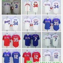 Мужчины из Техаса Нолан Райан Адриан белтр ругнед запах Ивана Родригеза Рассел Вилсона Коул Хэмелс Флекс и крутой базовый игрок Джерси BHR01