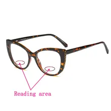 MINCL/Новинка, двойной светильник, очки для чтения, бифокальные, Мультифокальные, для мужчин и женщин, Анти-усталость, очки для дальнозоркости, UV400 NX