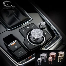 Обновленная Автомобильная Мультимедийная ручка управления Кнопка регулировки громкости Чехлы для автомобиля-Стайлинг для Mazda Axela CX-4 CX-5 ATENZA аксессуары