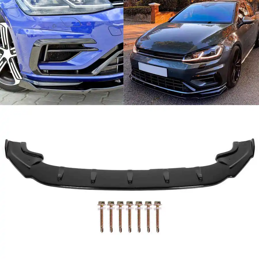 Черная глянцевая накладка на передний бампер спойлер для Maxton Style Splitter подходит