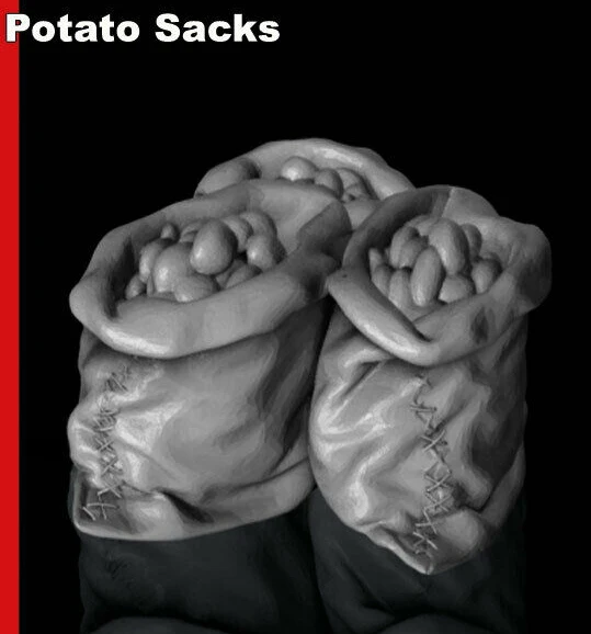 

1/35 Potato Sacks Scene accessories Resin figure Model kits Miniature gk Unassembly Unpainted