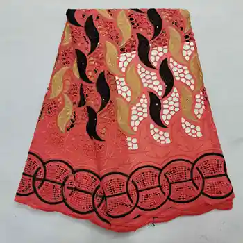 

African 100% Cotton Lace Fabric High Quality Swiss Voile Lace In Switzerland Nigerian Lace Fabric For Party Dress