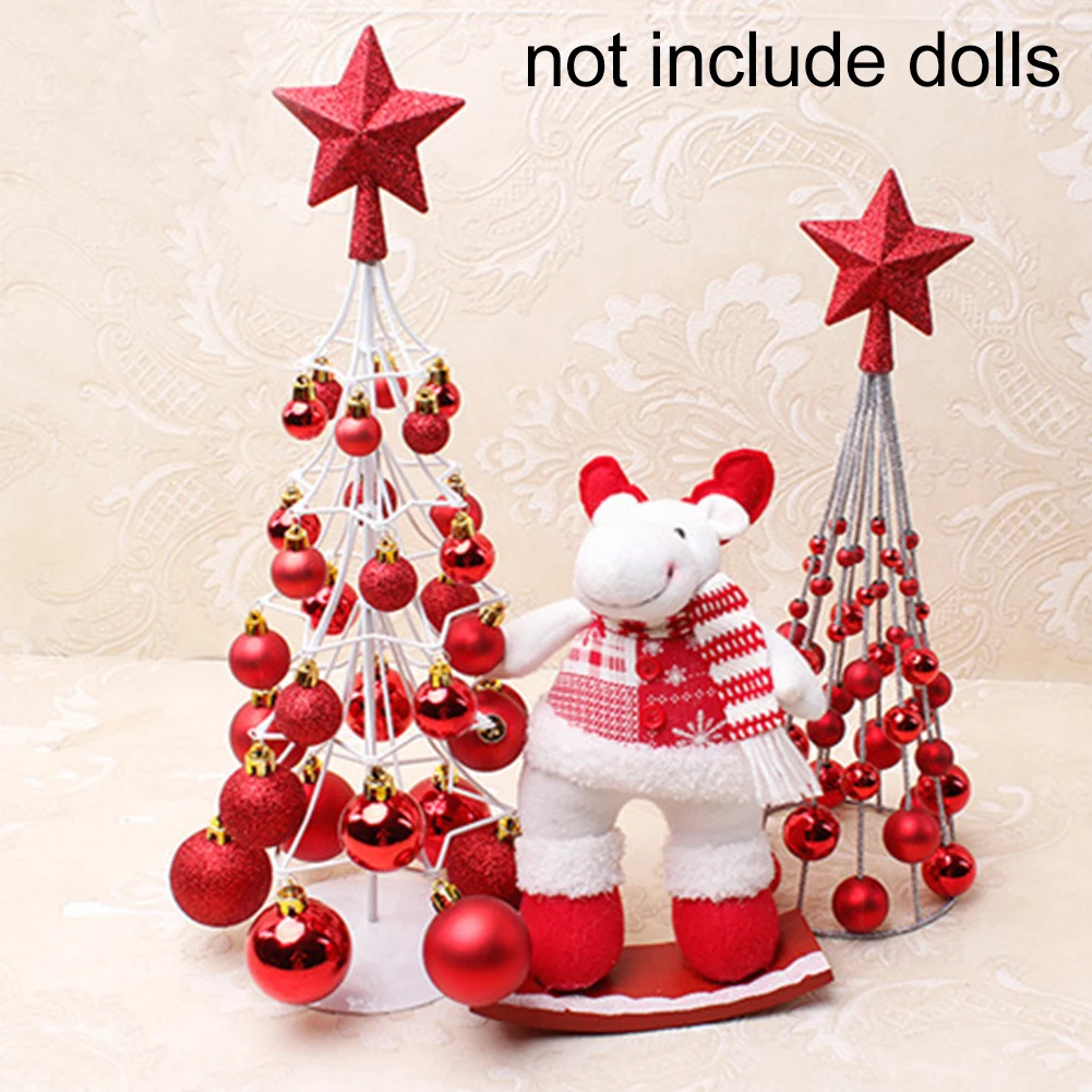 Party Supplies Holiday Layout Exquisite Decoration Mini Home Ball Tower Shopping Mall Tree Top Star Gift Christmas Ornament