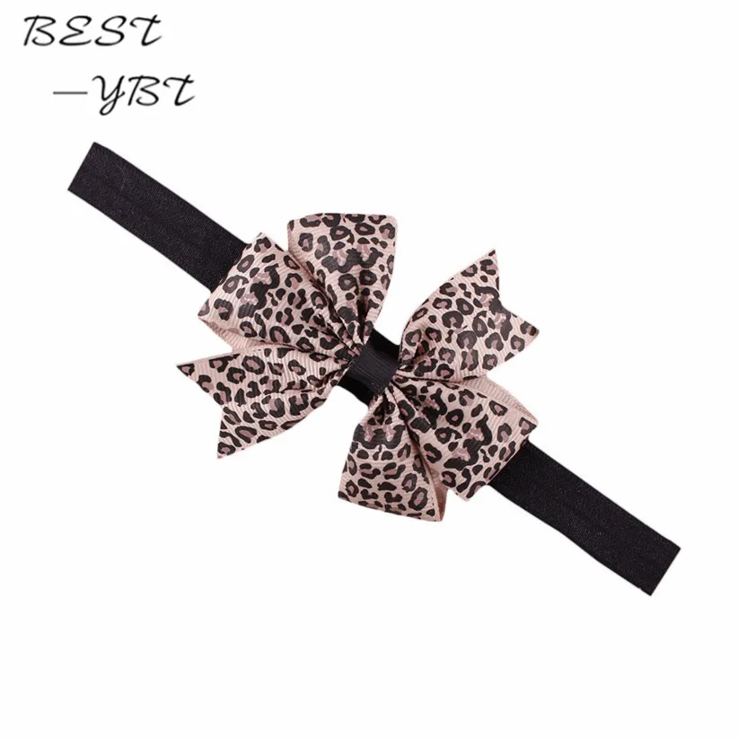 Newly Design Lovely Sweet Children's Elastic Force Hair Band Princess Baby Girl Round Dot Bowknot Leopard Hairband June9 | Аксессуары