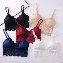Special Offers Lace Beauty Back Sexy Tube Top Bottoming Vest Gathered Student Girl Underwear Lingerie Brassiere Bralette Crop Top Push Up bra
