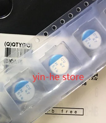 

10PCS PCV1H470MCL7GS 50V47UF 8*10 SMD Solid Capacitor 47UF 50V