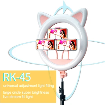 

20 inch Selfie Ring Light LED Video Light Youtube Studio Photography Lighting Flash On Camera Studio For Makeup Ring Light