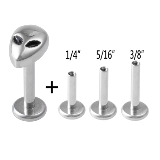 Paw Labret Monroe Lip Ring Bar Stud Zircon Internally Threaded 16G Tragus Helix Ear Cartilage Piercing Earring Body Jewelry