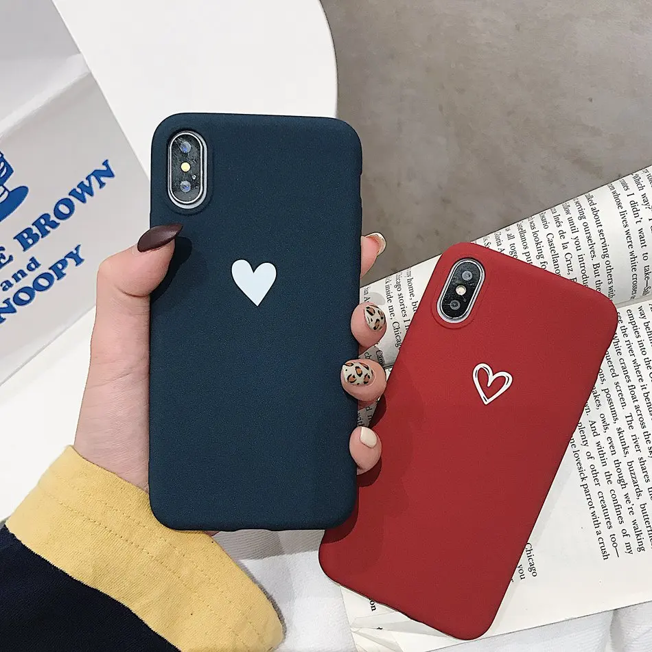 

For Oneplus 1+7 1+7 Pro Fashion Cute Love Heart Print Pattern Phone Cover For Oneplus 1+6T 1+6 1+5T 1+5 1+3 Soft TPU Back Case