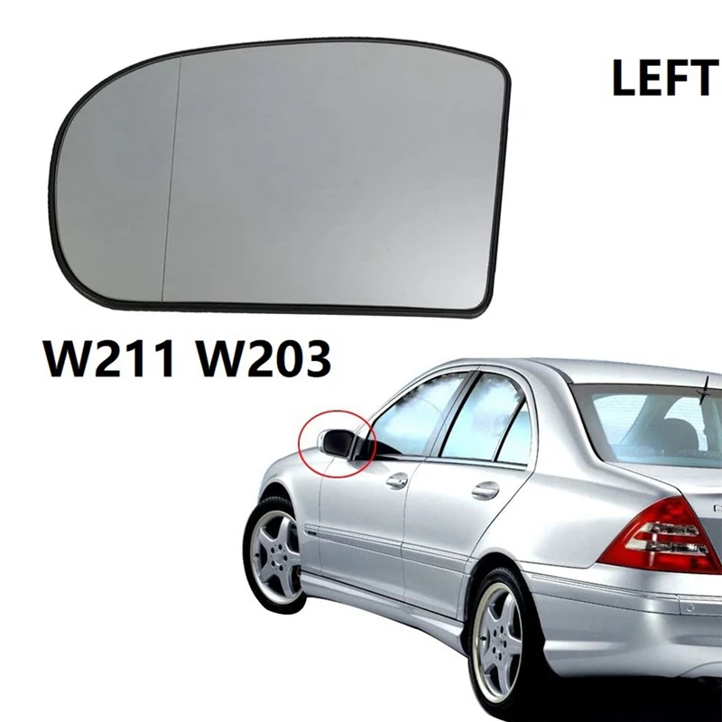 Driver Left Side Rear View Heated Mirror Glass For Mercedesbenz E