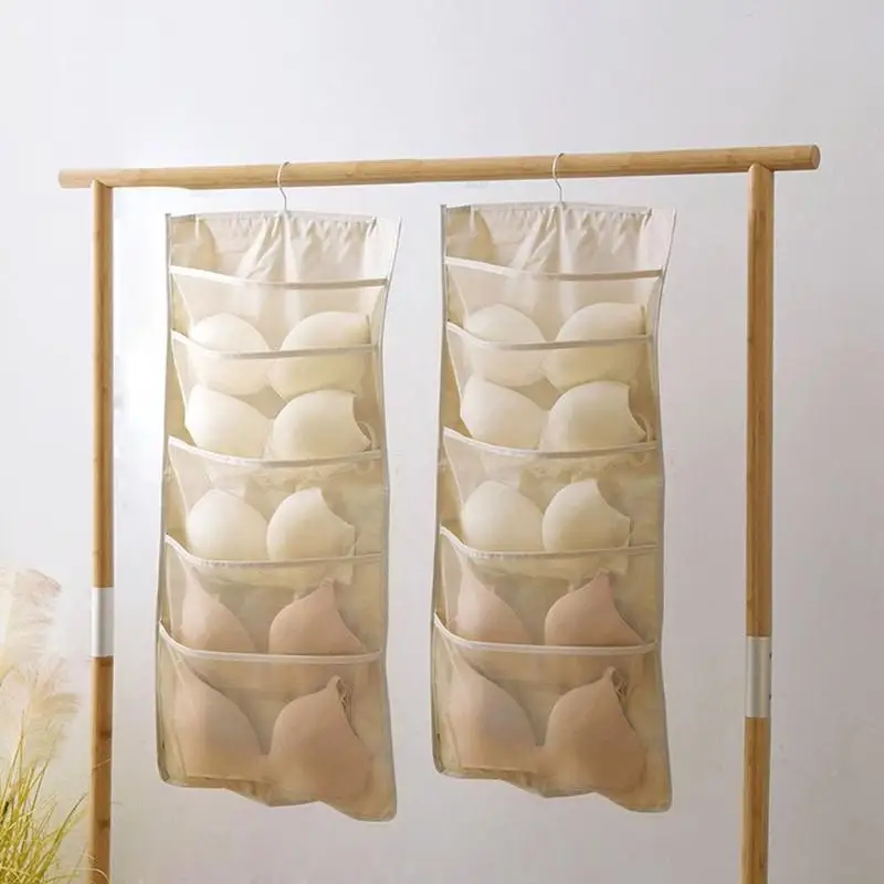 Двусторонняя практическая Одежда для хранения, настенные подвесные сумки, носки, бюстгальтер, нижнее белье, мешки на двери, товары для домашнего хранения