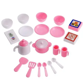

None 26pcs/Set Children Simulation Kitchenware Sets Pretend Play Cooking Utensils Toys for Kids