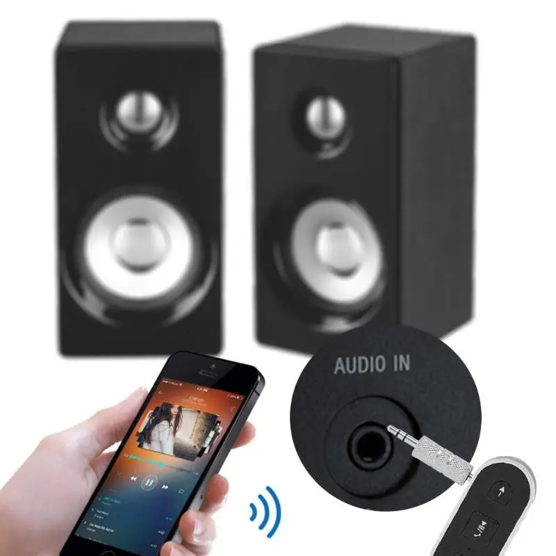 ALLOYSEED беспроводной Bluetooth приемник 3,5 мм разъем AUX аудио адаптер для автомобильных наушников Динамик ТВ ПК Ноутбук Музыка беспроводной адаптер