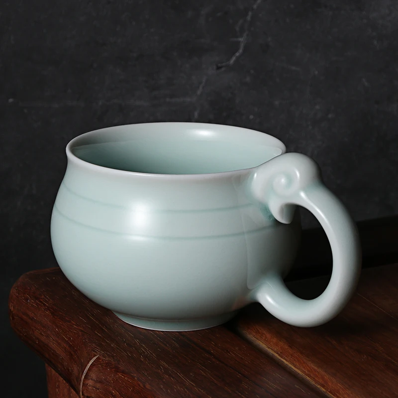 

Celadon Porcelain Tea Set Plum Green Ceramic Kung Fu Teapot, Handmade Purple Sand Teapot Teacup Gaiwan Tureen Tea Ceremony