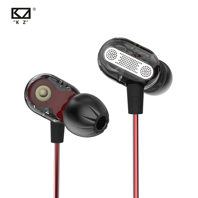 KZ ZSE HIFI Bass спортивные наушники-вкладыши Динамический драйвер шумоподавление Гарнитура наушники-капельки HIFI AS10 ZST ZS3E ed1 ED9 ZSN AS10 ZS10