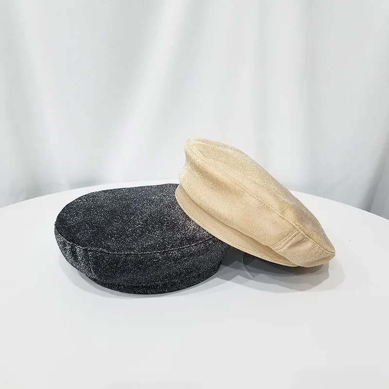 Осенне-зимние теплые женские береты Женская Плоская верхняя французская шляпа твердые береты женские малярные шляпы газета Кепка тыква шляпа