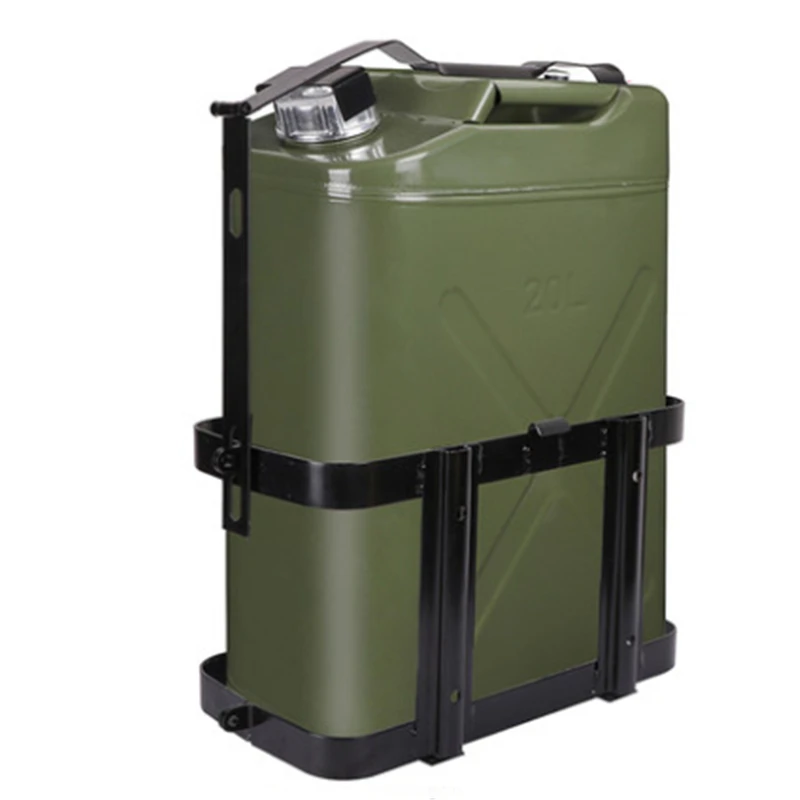 

Thickened oil drum rack 10L 20L spare fuel tank car motorcycle external bracket storage diesel pot