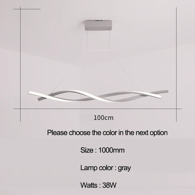 L1000mm White 800/1000/1200 мм современные светодиодные подвесные светильники лампы из фибролитов средей плотности кухни номер домашнего матовый белый/серый передача подвесной потолочный светильник - Цвет корпуса: L1000mm White