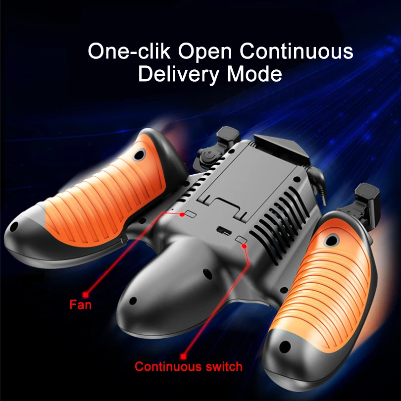 Mobile Game Controller Cooling Fan Pubg Controller Gamepad Pubg Mobile Trigger L1R1 Shooter Joystic