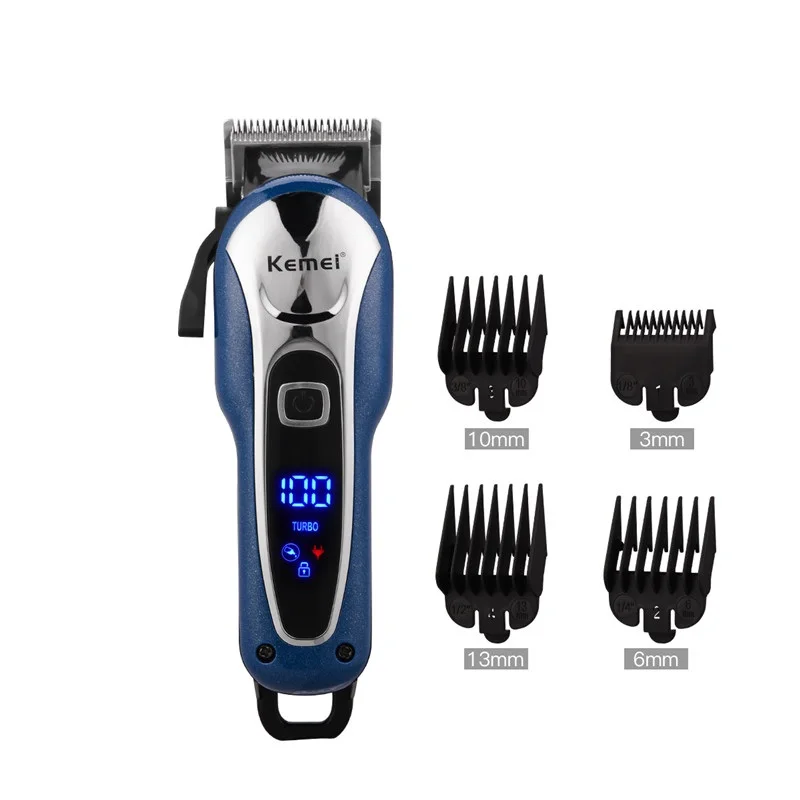 Máquina de Cortar Aparador de Barba Corte de Cabelo Recarregável Cerâmica Cabelo t Lâmina Barbeiro 0mm Borda T-outliner Usb Pro 4 Aparadores de pelo