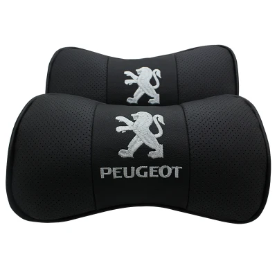 Автомобильный стикер 2 шт. Автомобильный подголовник подушка для peugeot 206 207 307 3008 2008 408 208 авто-Стайлинг знак аксессуары