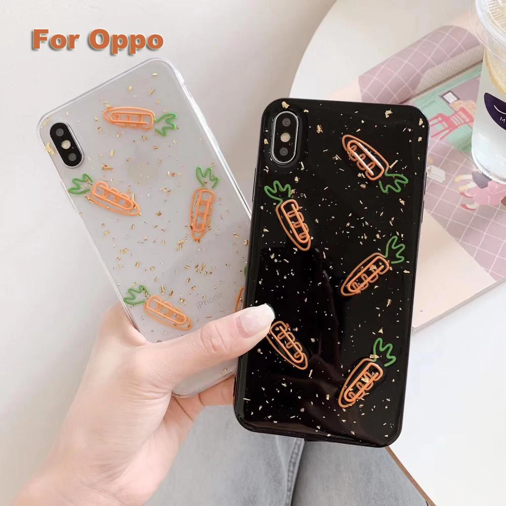 Модный Милый Блестящий сверкающий бумажный чехол для Oppo Reno Z K3 A9 F11 K1 A7X F9 A77 A83 A1 Мягкий силиконовый чехол