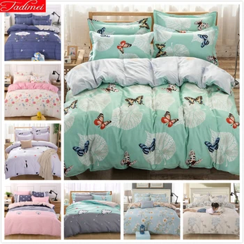 

Butterfly Pattern Duvet Cover 3/4 pcs Bedding Set Couple Double Kids Child Big Size Bed Linens Single Full Queen King Bedspreads