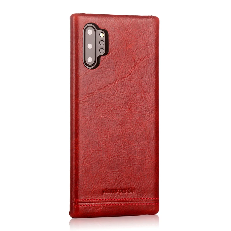 Чехол из натуральной кожи для samsung Galaxy Note 10/Plus, Роскошный Жесткий чехол для samsung Note10 Plus