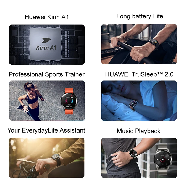 In stock Global Version HUAWEI WATCH GT 2 GT2 Smart WATCH Blood Oxygen SmartWatch 14 Days Phone Call Heart Rate Tracker  GT 2