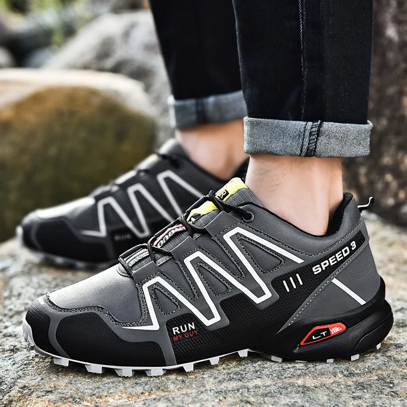

2019 Spring Men Breathable Mesh Casual Sports Running Shoes Large Size Anti-slip Hiking Shoes MEN'S SHOES 8-8