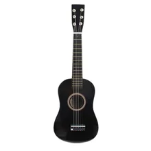 23inch Guitar Mini Guitar Basswood Kid's Musical Toy Acoustic Stringed Instrument with Plectrum 1st String Black