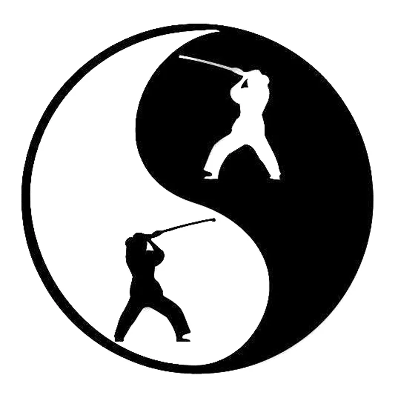 

14cm*14cm Yin Yan Fight Car Sticker Car Accessories Fashion Creative jdm Motorcycle Helmetlaptop Truck Window Decal Sticker