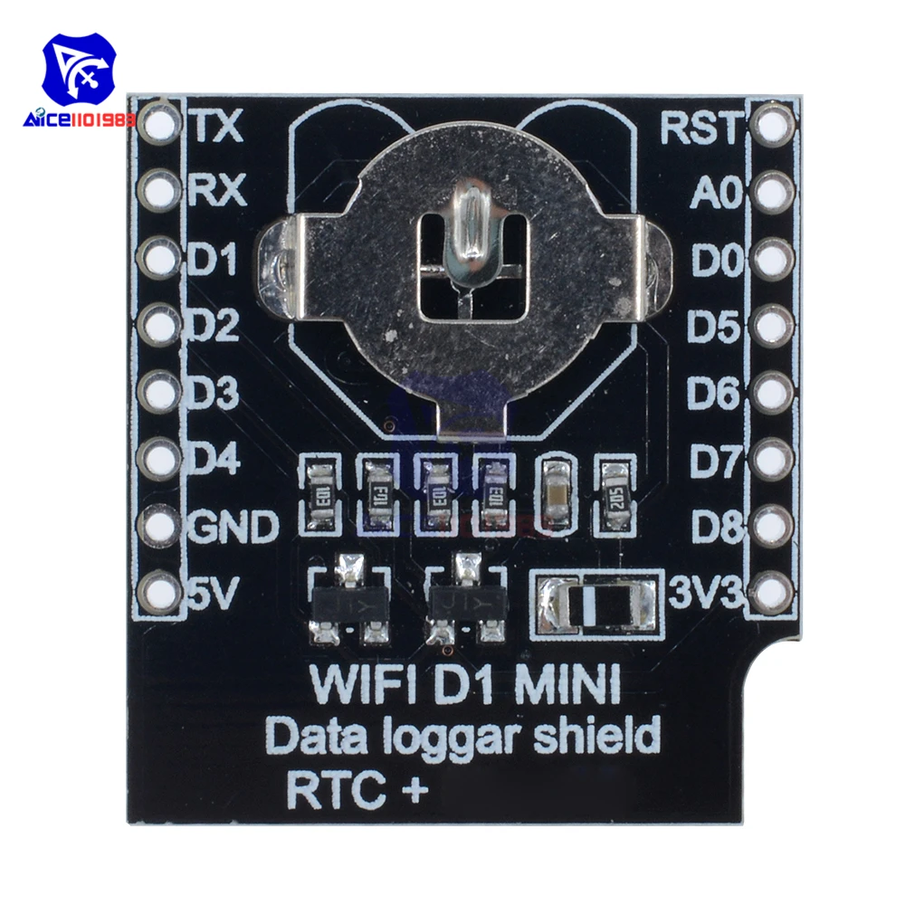 DataLog Shield For WIFI D1 Mini RTC DS1307 Micro SD For Arduino ATF