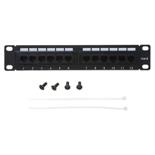 Adaptateur de réseau Cat6 RJ45, 12 ports, panneau de raccordement UTP LAN, connecteur de câble