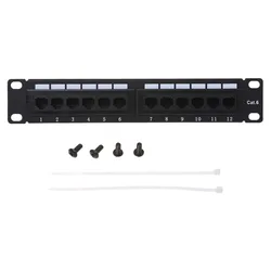 Adaptateur de réseau Cat6 RJ45, 12 ports, panneau de raccordement UTP LAN, connecteur de câble 