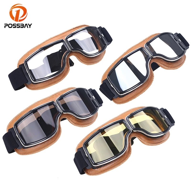 POSSBAY Ƽ   Ȱ  ũν Ŭ  Ȱ PU  Ϸ ũ Gafas for Harley