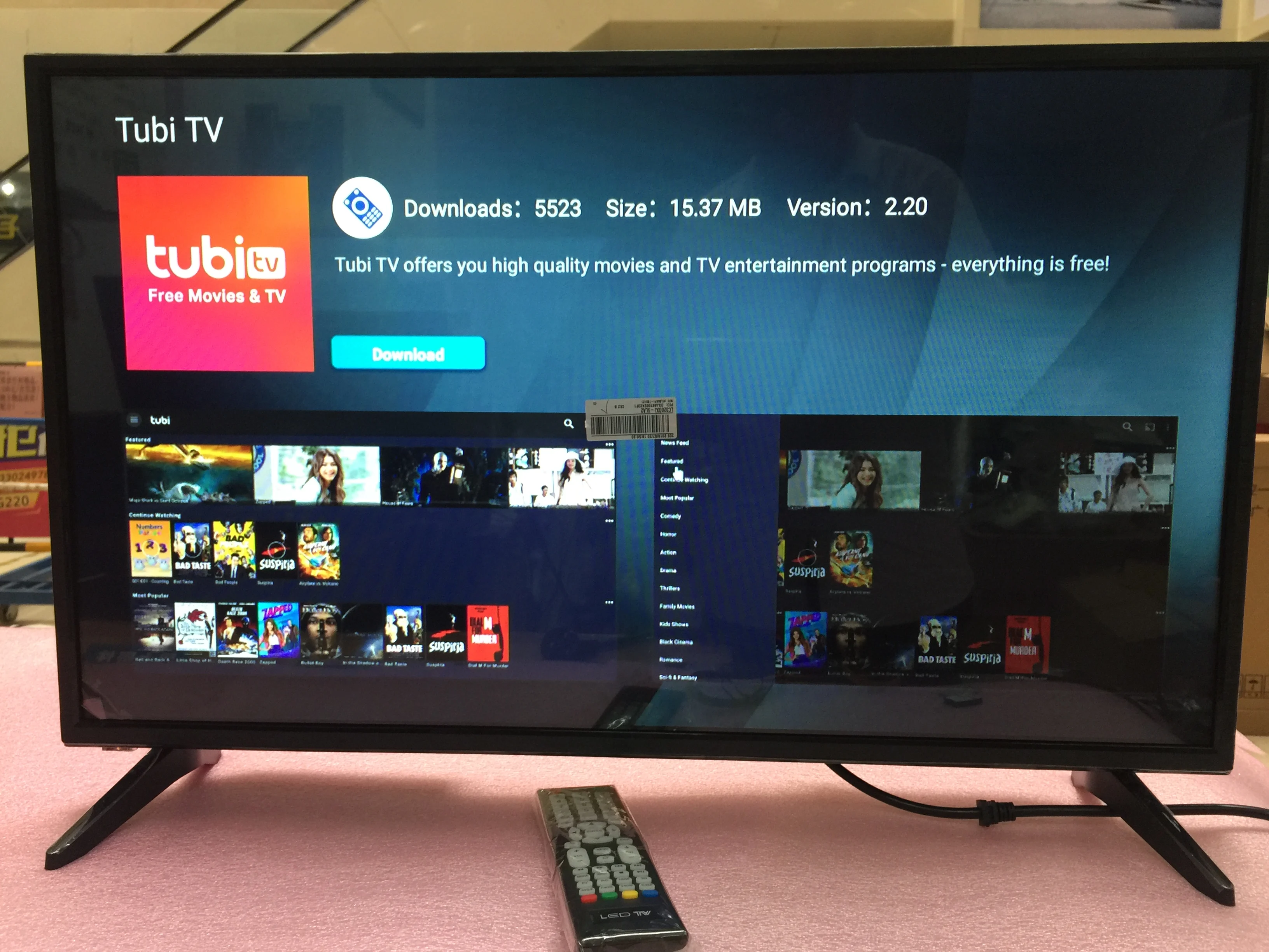 32 inch high resolution monitor 1920*1080p + Wifi Smart Android 7.1.1 Ram 1GB ROM 4GB internet led television tv