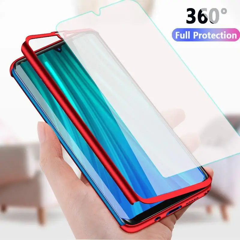 360 Full Cover Phone Case For Xiaomi Redmi Note 8T Note8 Pro Shockproof Protective 8 8A 8Pro Hard PC Capa |