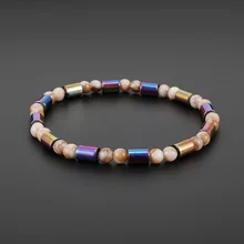 Креативный гальванический AB цвет черный и белый с магнитные с рисунком акриловый браслет на ногу из бисера алиэкспресс Лидер продаж поставка товаров