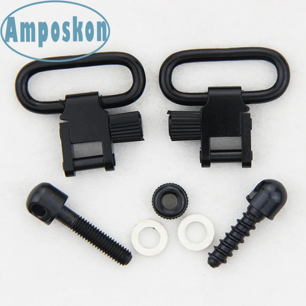 

1 Set New Steel QD Swivels Studs 1001-2 For 1" Quick Detach Sling Swivels Hunting Accessories AR15 Shooting Tactical Accessories