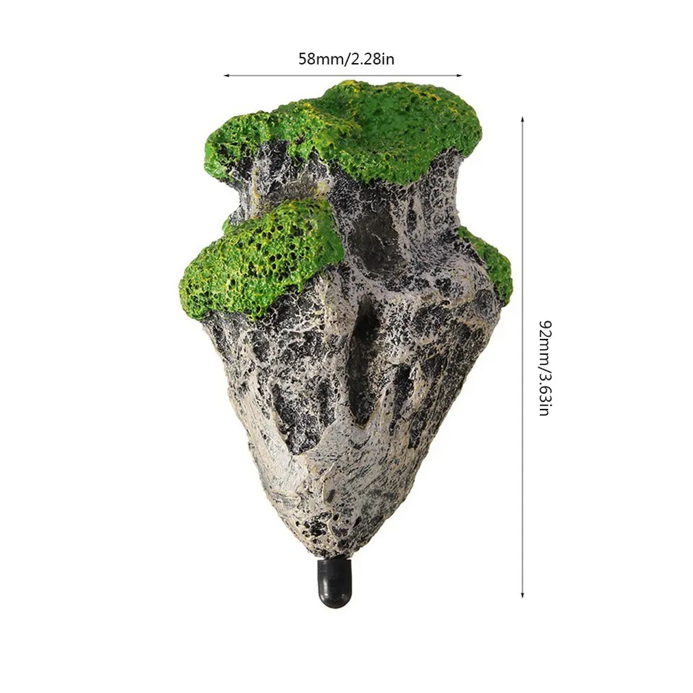 Плавающая скала подвесной искусственный камень аквариумный Декор украшение для аквариума плавающая пемза - Цвет: 58x58x92mm