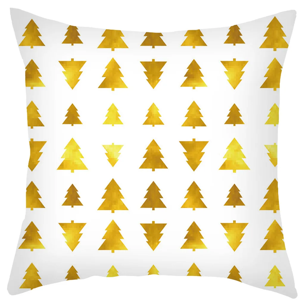 Счастливого Рождества Короткие Плюшевые ботинки Подушка диванная подушка набор украшения дома 18x18 дюймов наволочка Рождественская Ночная