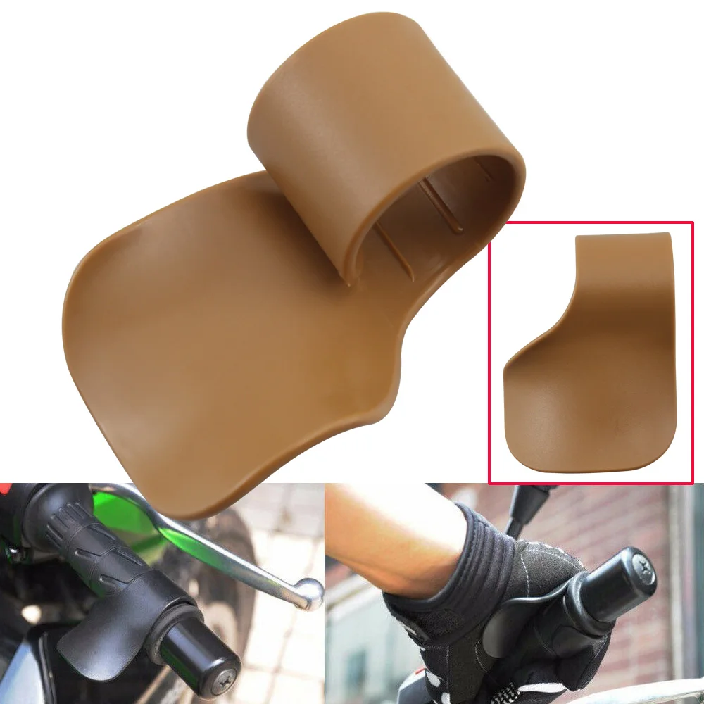 Moto Throttle Assist Poggiapolsi Cruise Control Grips Marrone Per Harley Bmw Yamaha Honda Kawasaki Suzuki E-Bike