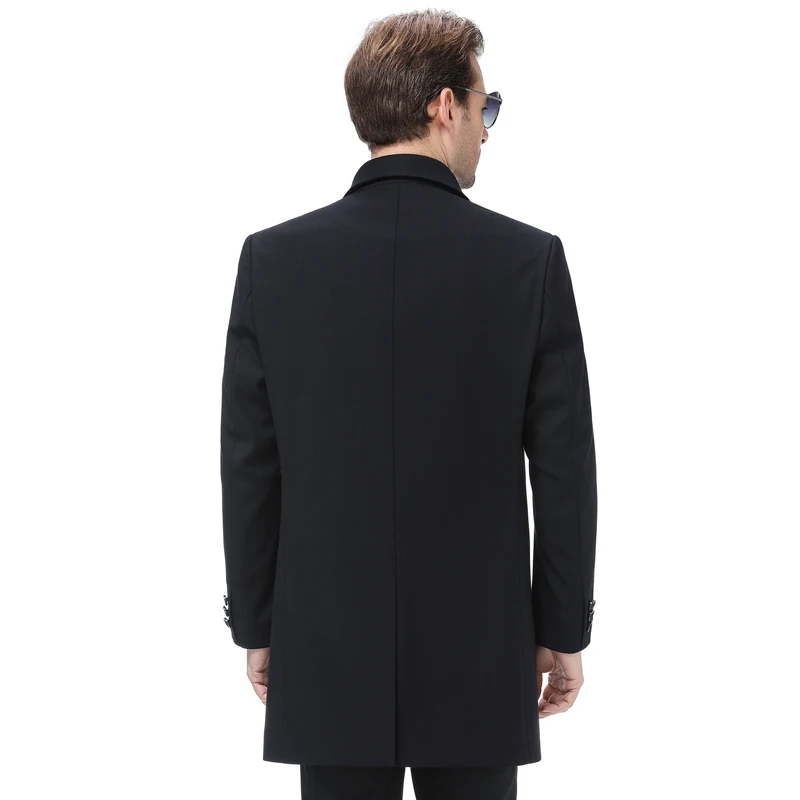 8XL 6XL 5XL 4XL новые мужские осенние пальто Модные Повседневные Классические тренчи подходят Мандарин воротник куртки пальто для мужчин