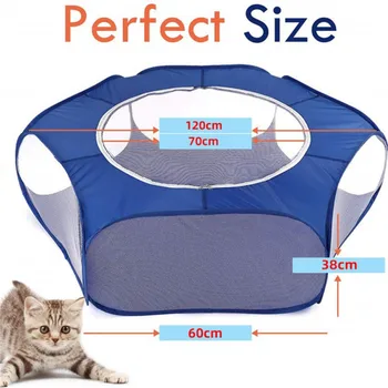 

Portable Pet Playpen Outdoor Indoor Game Folding Fence For Small Animals Cage Tent For Rabbits, Hamsters, Chihuahuas