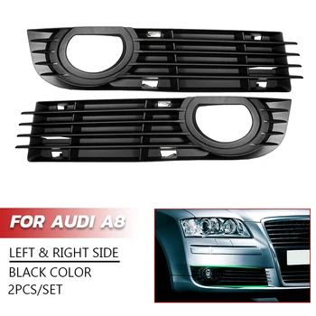 

For Audi A8 Quattro 4 Door 2006-2008 Car Front Bumper Fog Light Grill Grille Cover